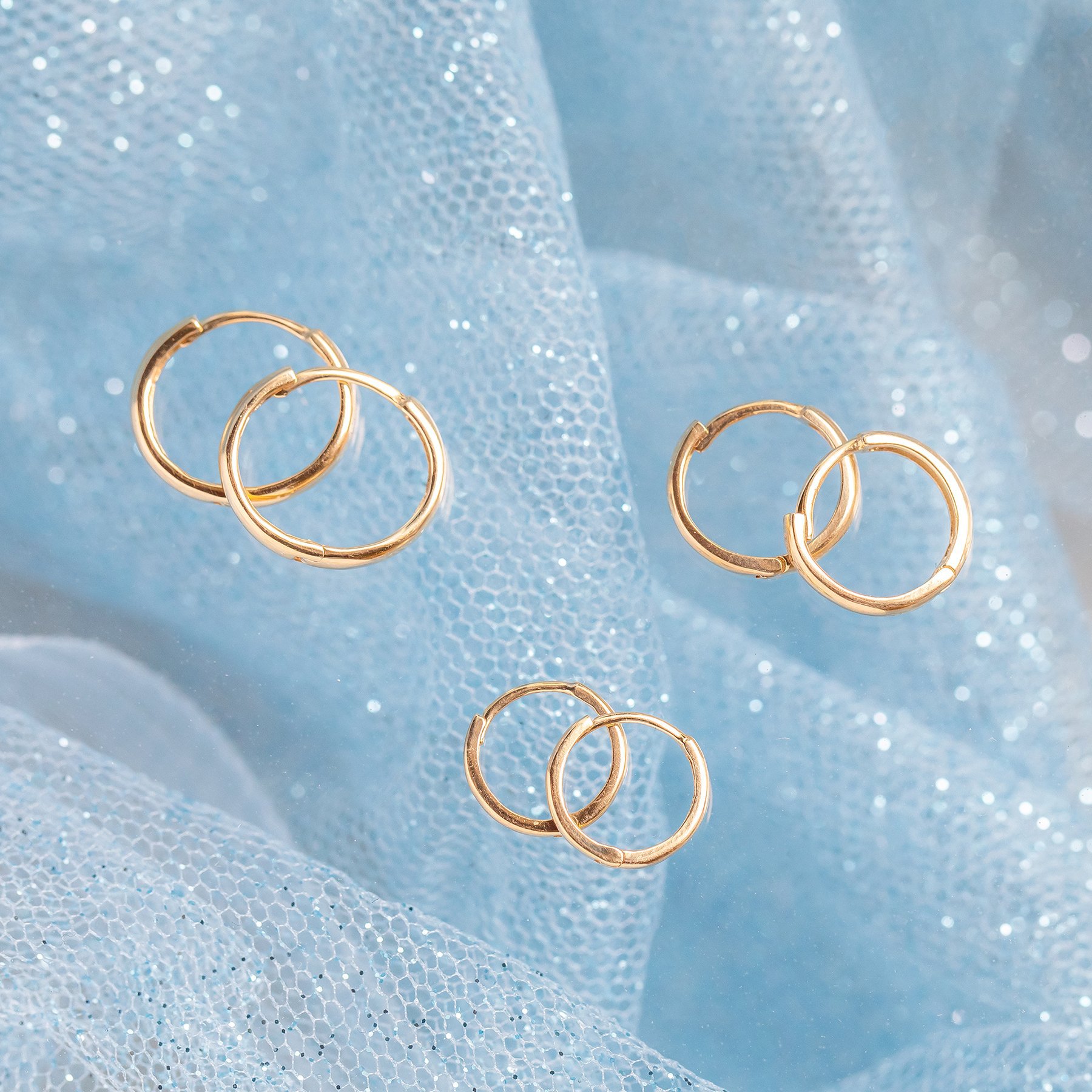 Simple Smooth Circle Gold Plated Copper Ear Buckle Wholesale Nihaojewelry display picture 1