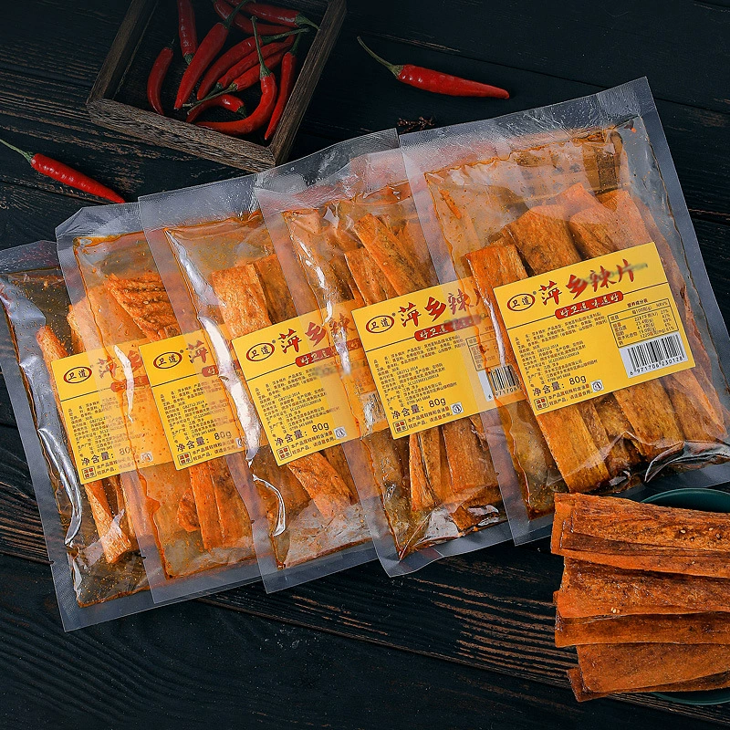 Острые полоски Вейдао Пинсян 8090 — закуска детства, оптовая продажа острых полосок из тофу, крупные острые полоски, быстрое лакомство