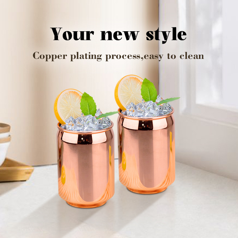 Acero inoxidable nueva taza de metal 304 taza de agua de una sola capa creativa Coca-Cola lata bar taza de cerveza de cóctel