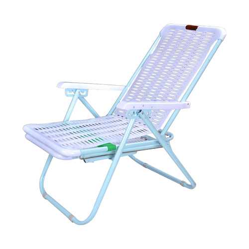 Folding deck chair plastic beach chair lunch break lazy chair office leisure chair home balcony pregnant women outdoor