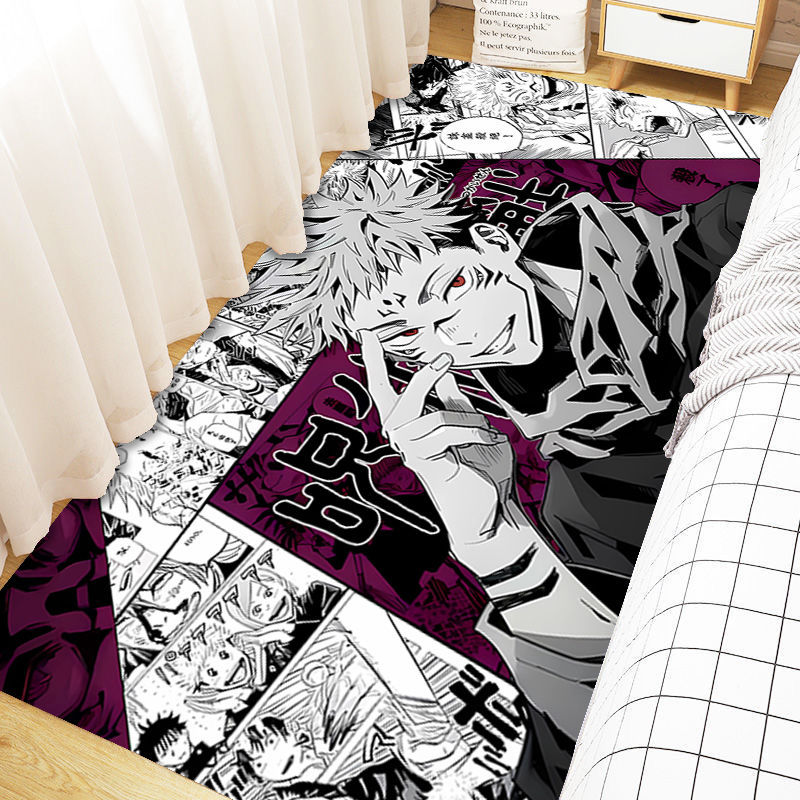 动漫咒术回战地垫五条悟周边二次元学生卧室飘窗床边垫新款高颜值