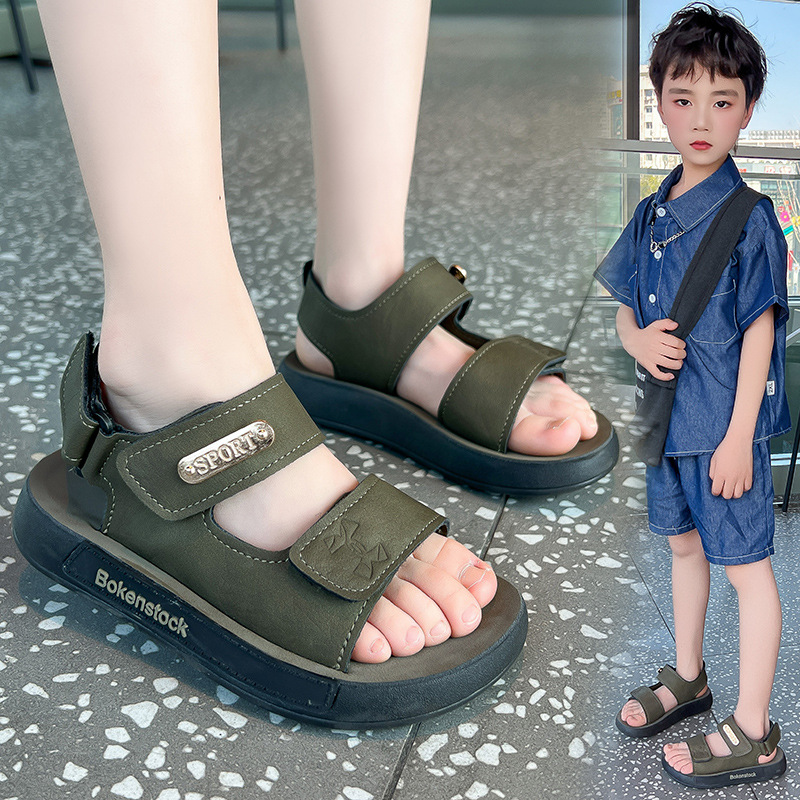 Niños huecos sandalias transpirables 2026 verano nuevo estilo de moda para niños zapatos casuales para niños zapatos de playa suaves image 4