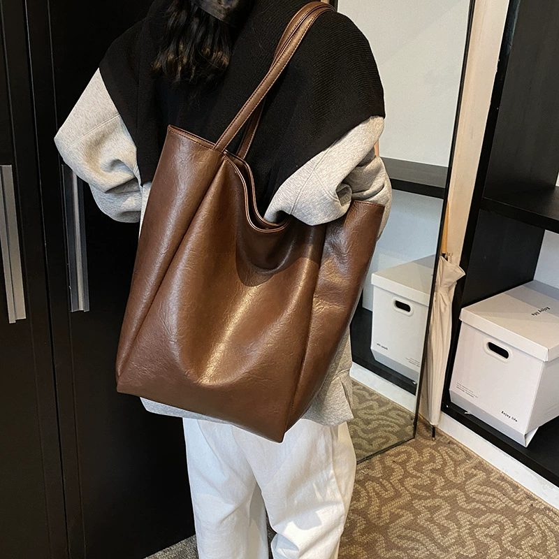 Ретро портативная демисезонная вместительная сумка на одно плечо, сумка через плечо