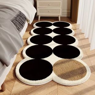 New Hot-Selling Imitation Cashmere Bedside Carpet Bedroom Ins Living Room Thickeneded Bay Window No-Wash Anti-Slip Household Foot Mats