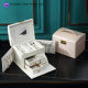 Cross-border Direct Supply Jewelry Box Storage Box Portable with Mirror Jewelry Box Necklace Ring Jewelry Box jewelry Box