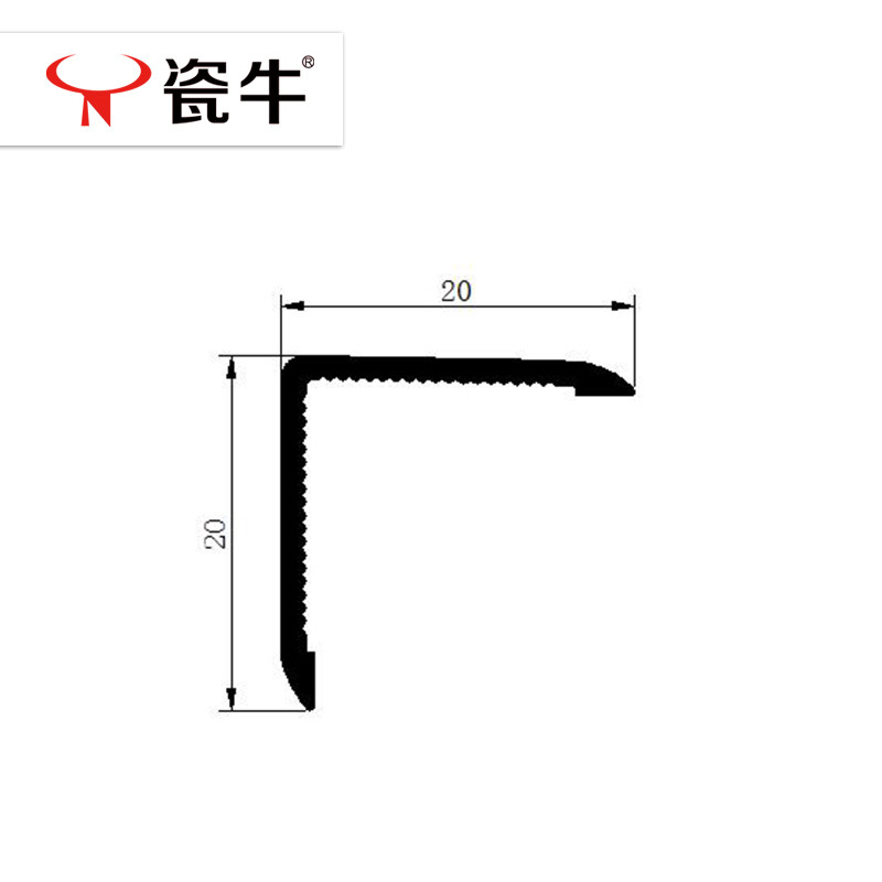 石塑线条20直角护角规格图