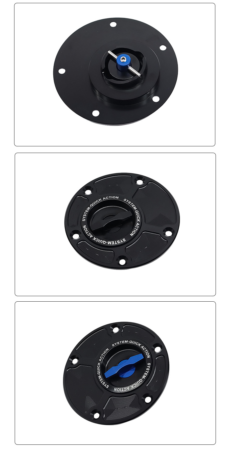 Sh-L6006 Motorcycle Modification Parts, Aluminum Alloy with Stable Quality, Quick-Release Fuel Tank Cap, Easy to Install