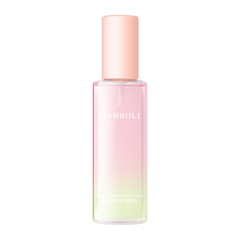 El spray para el cuidado del cabello ligero y brillante de Han Boli es anti-seco y encrespado, refrescante, no pegajoso, duradero y suave.
