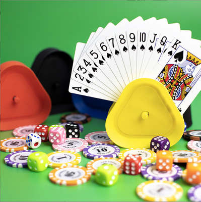 Cover Triangle Poker Player Player Player Player Holders Four -Color
