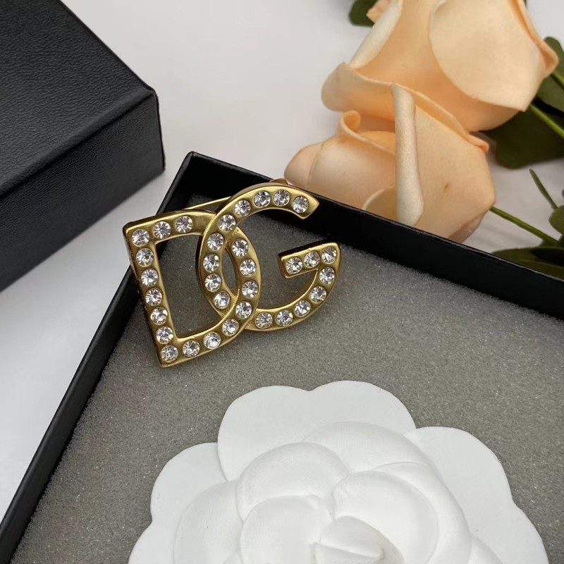 Du Jia DG broche europeo y americano transfronterizo e-commerce joyería diseño sentido nicho traje abrigo ramillete accesorios de entrega de una sola pieza image 3