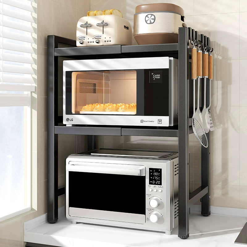 0WYV kitchen microwave oven storage rack household table countertop multi-function oven rice cooker cooker multi-layer storage