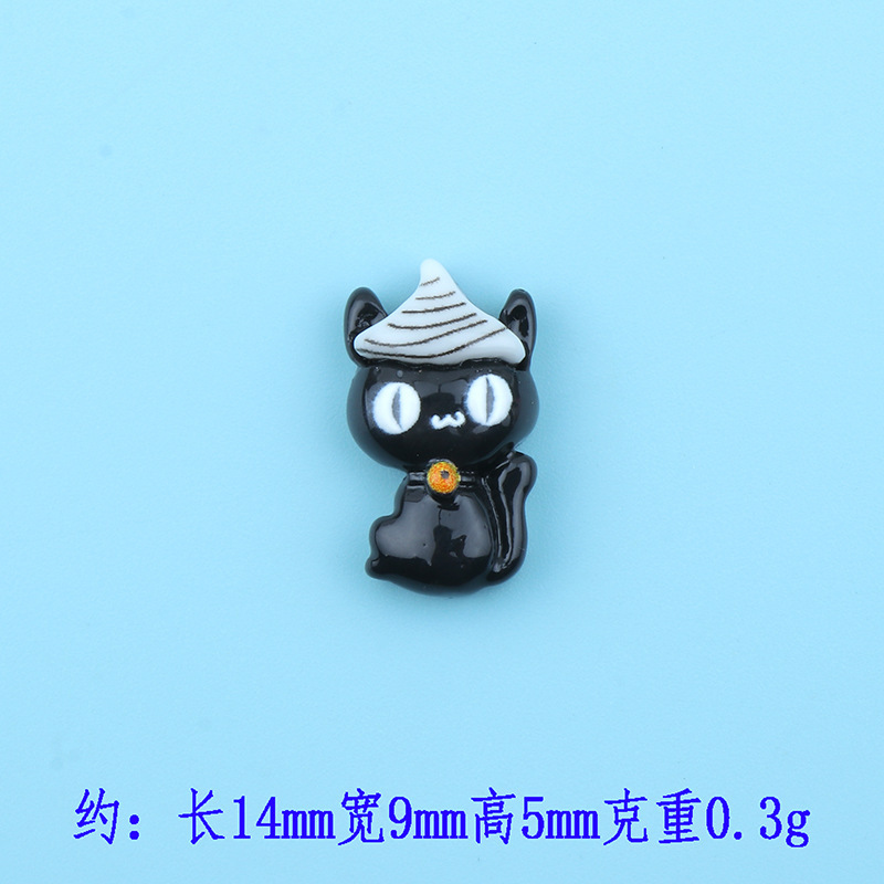 新款卡通亮面迷你万圣节系列树脂配件diy手机壳美甲发夹发绳材料|undefined