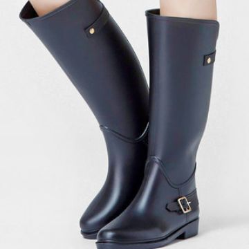 雨靴女式時尚款外穿馬靴水鞋女高筒長筒防水膠鞋防雨雨鞋女士水靴|ms