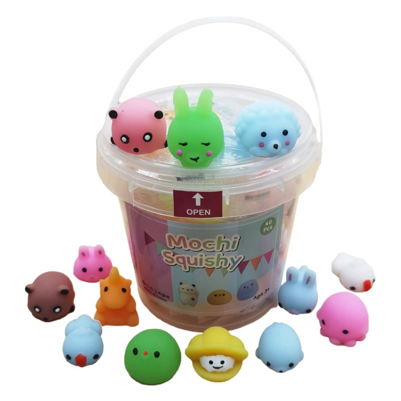 Cruz-frontera barril lindo mascota pequeña bola descompresión juguete ventilación pellizco suave pegamento descompresión juguete regalo de vacaciones al por mayor