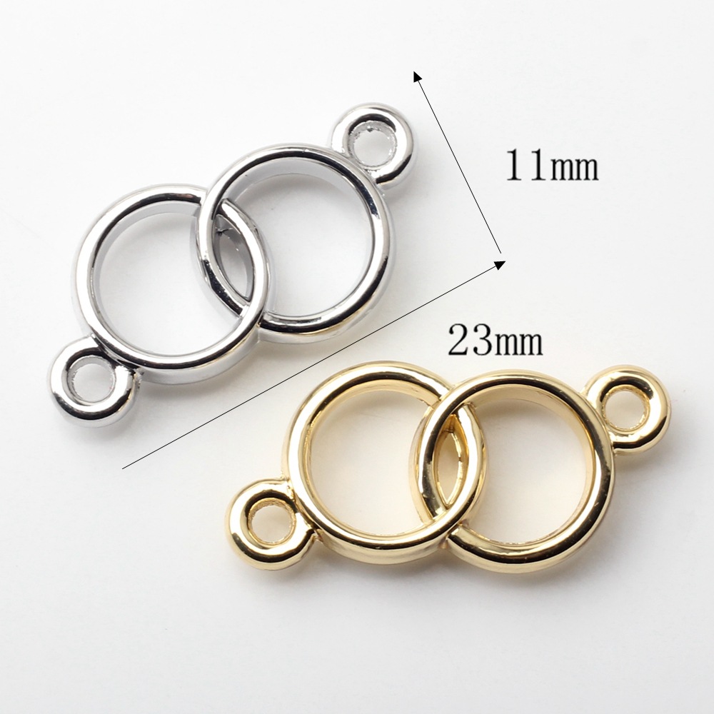 10 Pièces/paquet Style Simple Cercle Alliage De Zinc Placage Bijoux Accessoires display picture 5