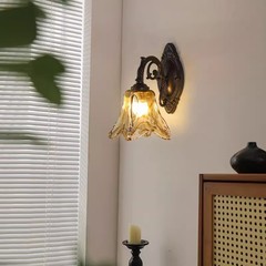 法式复古床头小天使壁灯中古客厅背景墙灯过道卧室氛围感楼梯灯具