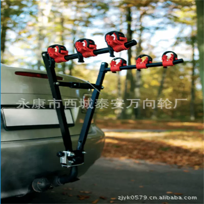 汽车车载金属自行车挂架汽车后挂式单车悬挂架自行车尾架 3辆可挂