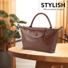 新款通勤斜挎真皮包包女士头层牛皮高级感精致百搭单肩手提包包女