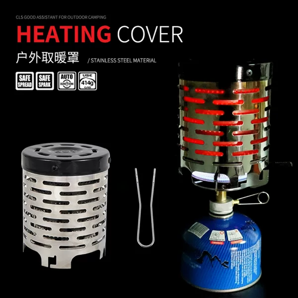 Outdoor Camping Heating Cover Autumn and Winter Heating Stove Infrared Tent Heater Stainless Steel Heating Cover for Camping Use