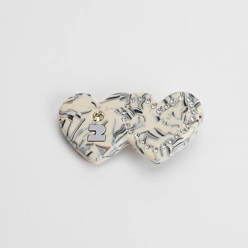 Heart Shape Pattern Vintage Style Classic Style Women's Heart Shape Arylic Hair Clip