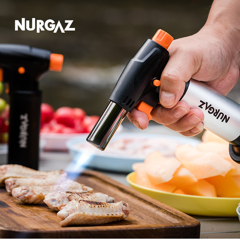 NURGAZ outdoor portable ignition gun direct blast torch welding gun barbecue kitchen lighter baking igniter