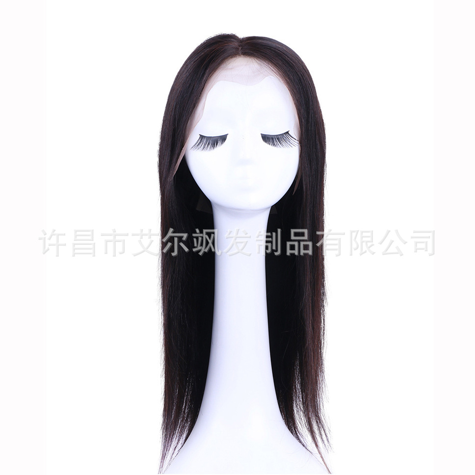 Real-life Wig Full Head Cover Women's Front Lace Real-life Hair Silk Wig Cover Random Sew and Perm Dye Natural Fluffy Shape