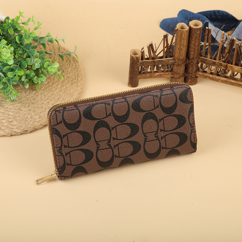 New PU Single Pull Women's Wallet Business Commuter Large Capacity Zipper Wallet Artistic Clutch for Wholesale New PU Single Pull Women's Wallet Business Commuter Large Capacity Zipper Wallet Artistic Clutch for Wholesale