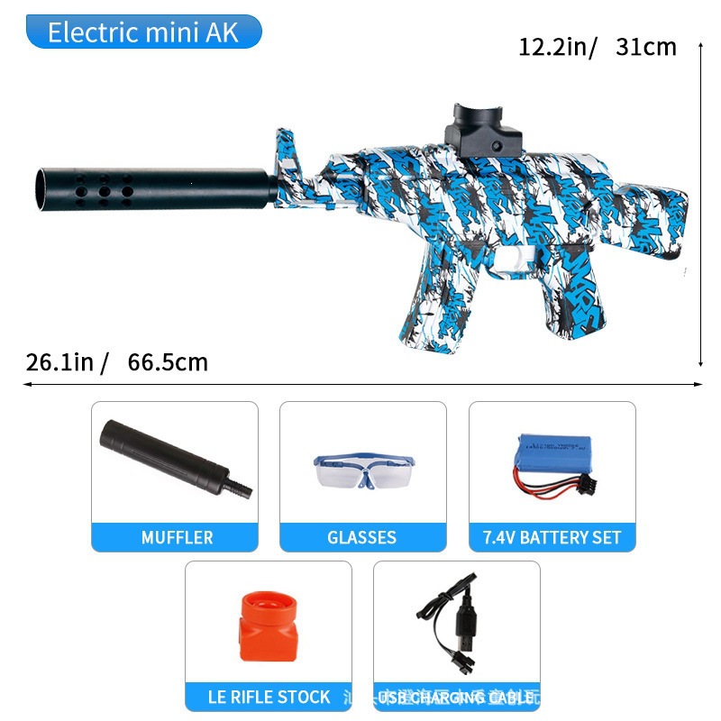 Pistola de Juguete Eléctrica AK47 M416 de Plástico para Juegos de Batalla
