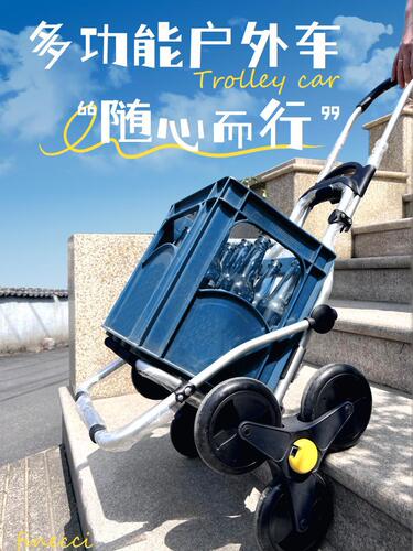 B4DR Wholesale Folding Pull Truck Grocery Cart Shopping Cart Photography Small Pull Truck Luggage Trolley Trailer Inflator Wheel Household