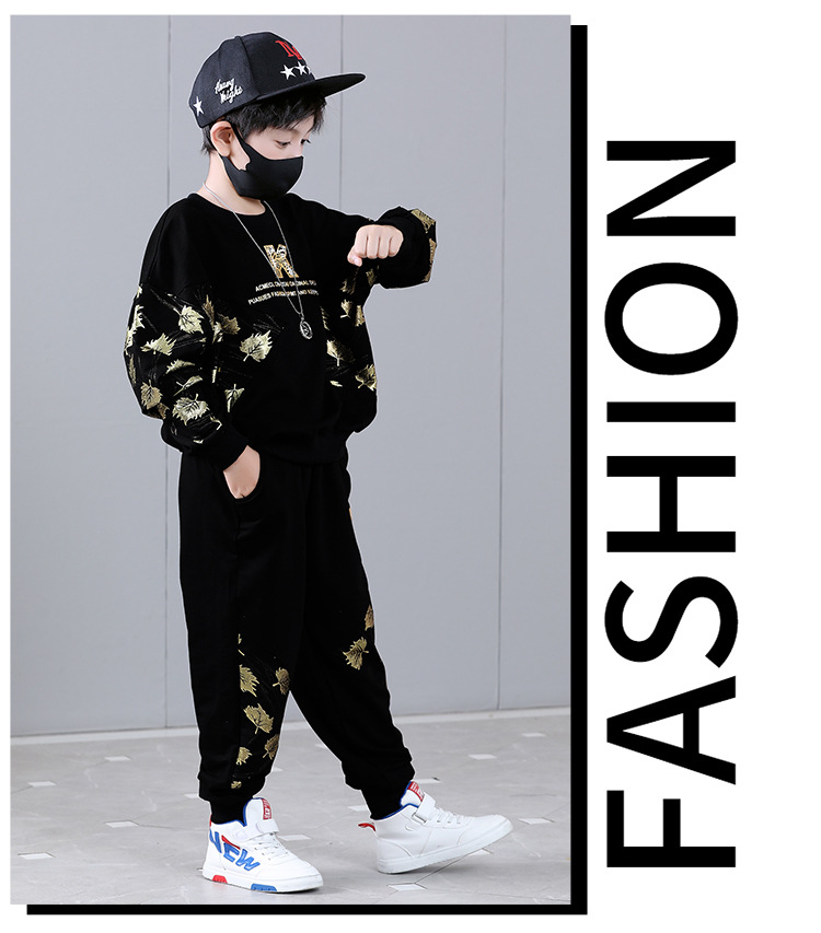 Completo 2023 Nuova stagione primaverile e autunnale alla moda per bambini Bello esplosivo Street Trendy Boys' Middle_voghion.com