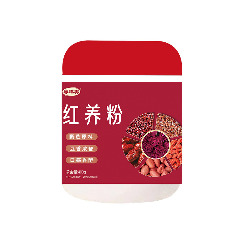 红养粉400克罐装红枣红米膳食纤维冲调五谷杂粮谷物代餐粉五红粉|undefined