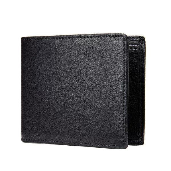 Men's Wallet, First-Layer Cowhide Card Holder, Genuine Leather Wallet, Bank Card Holder, Card Holder, Ready-Made Short Coin Purse