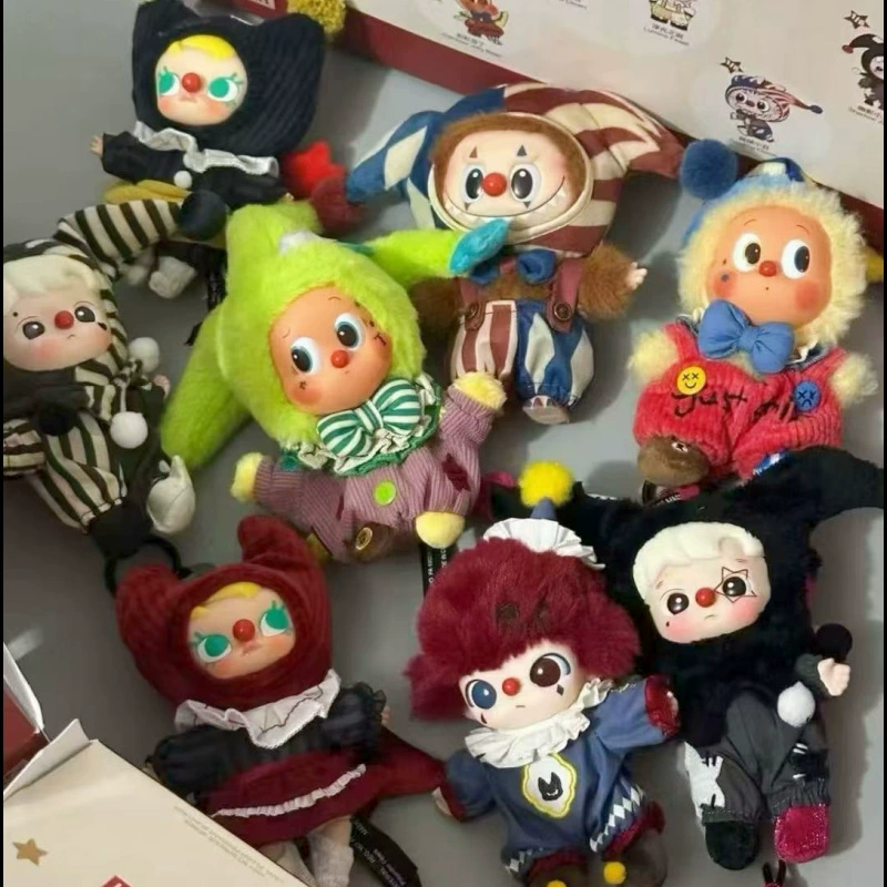 Клоун-игрушка из серии SERIOUS с лицевой коробкой Halloween Ball Throwing Clown Blind Box, виниловая плюшевая игрушка
