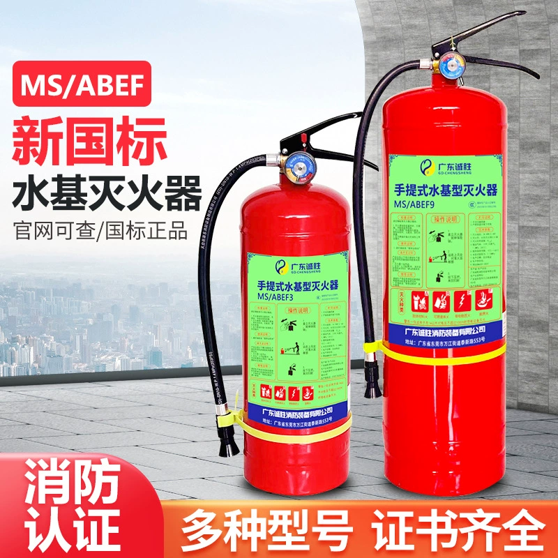 Водный огнетушитель для автомобиля для дома 2L3L6 литров магазин 25L завод 60L коммерческий портативный пена 3c сертификация