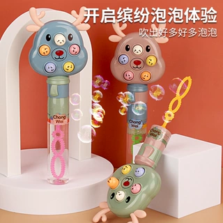 新款造型打地鼠手持吹泡泡棒儿童幼儿园男女孩泡泡水棒玩具批发