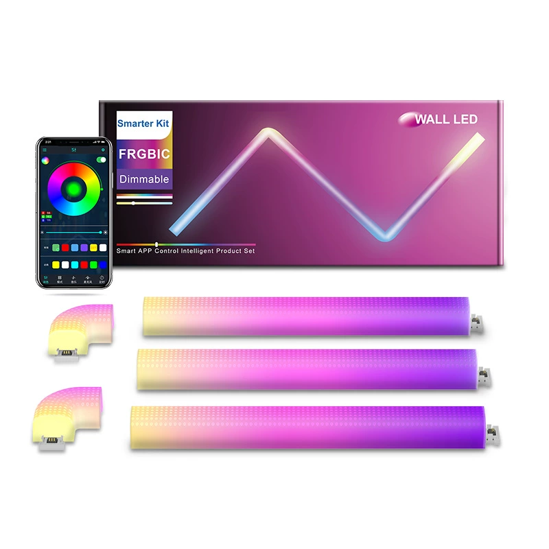 TIKTOK3+2 Фантом RGB Bluetooth WiFi граффити Alexa сеть красный DIY скакун водная подсветка LED атмосфера настенный свет