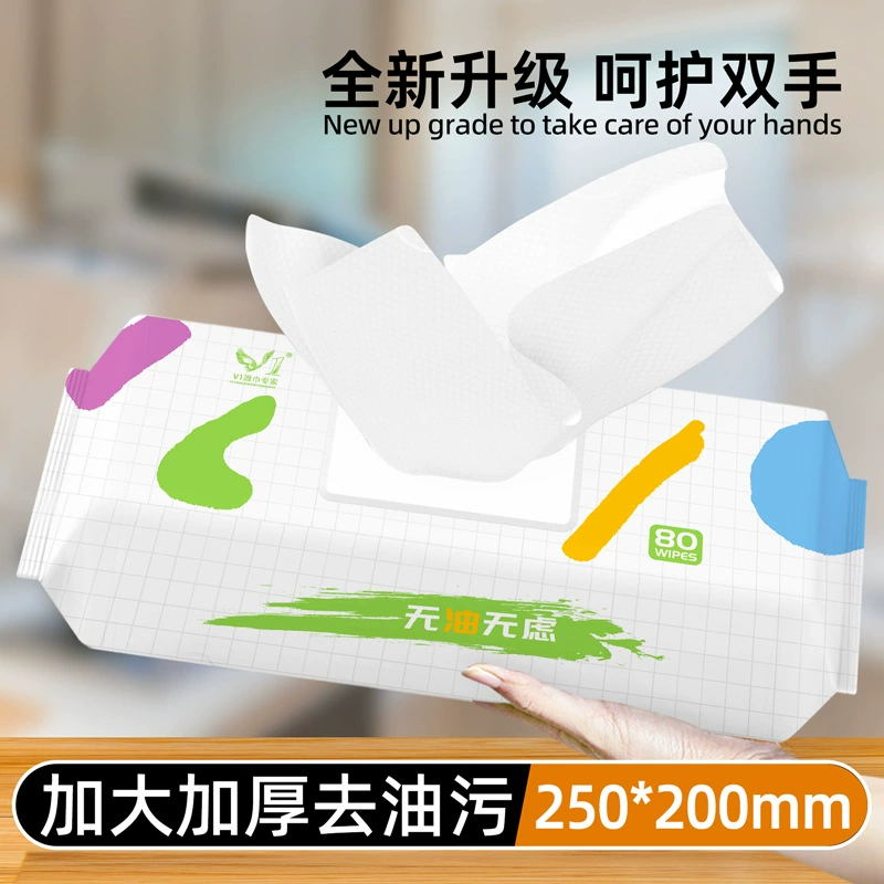 Одноразовые чистящие салфетки для кухни Удаление дыма и утолщение