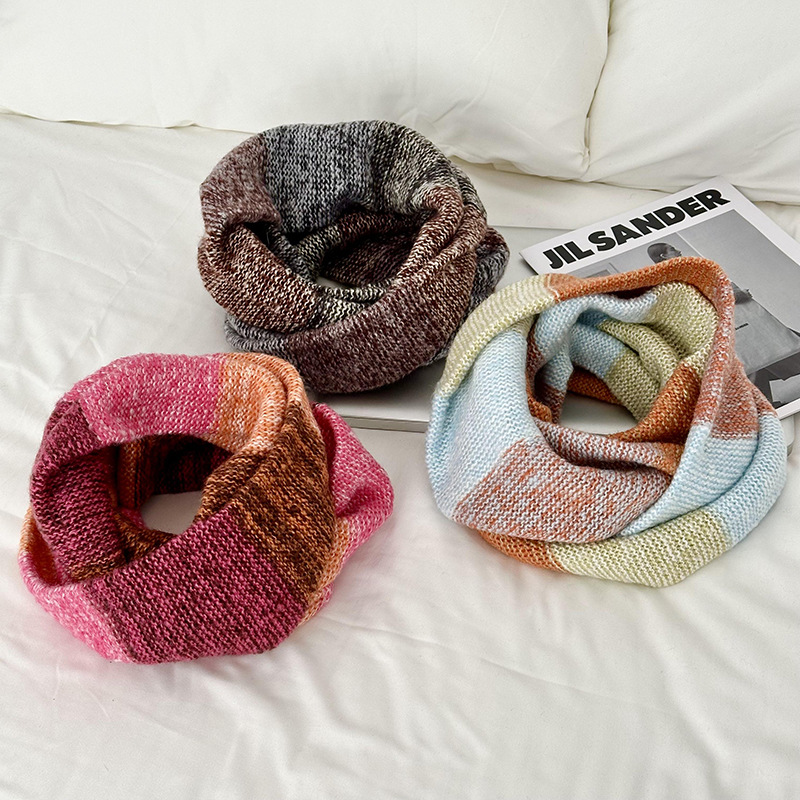 Bufandas de invierno de alta calidad de lana de punto bufandas coreanas super largas y gruesas calentamiento de cuello de mujer cuello