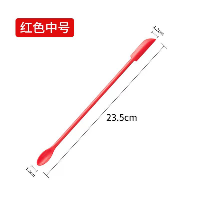 Nuevos cosméticos primicia productos de cuidado de la piel mini silicona de doble cabeza pequeña punta raspador mantequilla mermelada raspador conjunto de 3 piezas