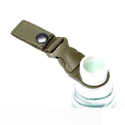 Outdoor tactical nylon webbing water bottle clip, multi-functional hiking clip, portable water bottle quick hang, mineral water clip