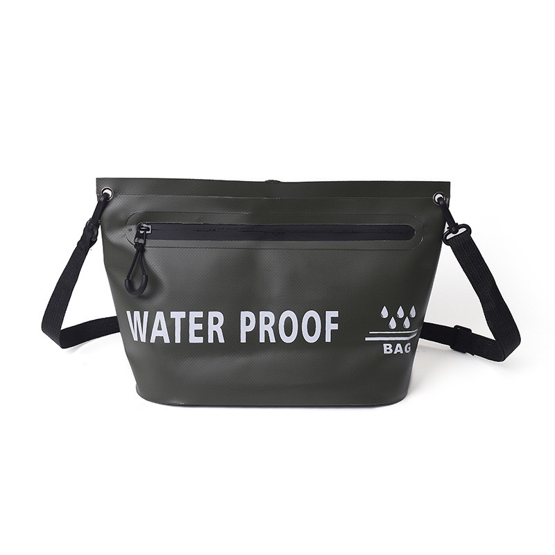Bolso impermeable con cremallera de ocio al aire libre transfronterizo Bolso de baño impermeable de un solo hombro Bolso de viaje para hombres y mujeres Bolso de baño