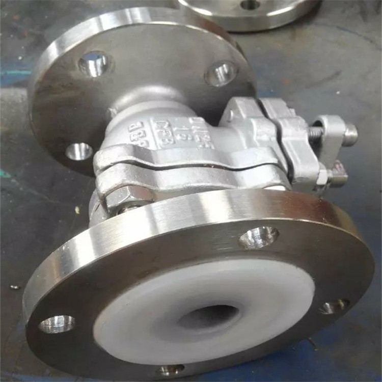 防腐蚀耐酸碱衬氟球阀 Q41F4-16P 手动法兰衬氟球阀 带信号反馈