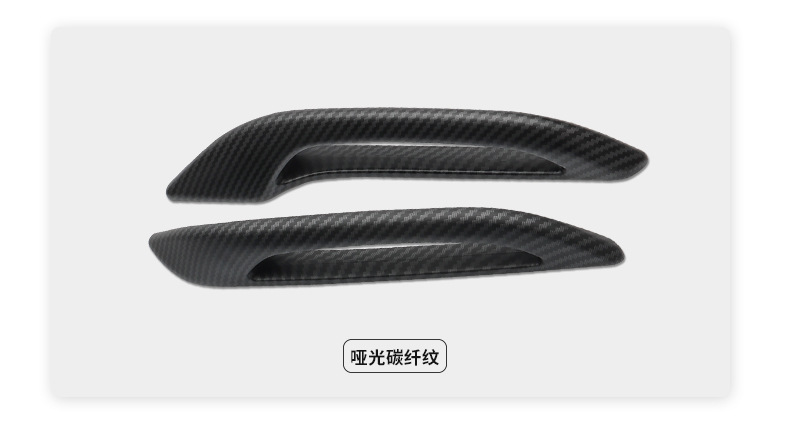 Applicable to the new version of Model3 Y door handle antifreeze installation Tesla carbon fiber pattern door handle modification