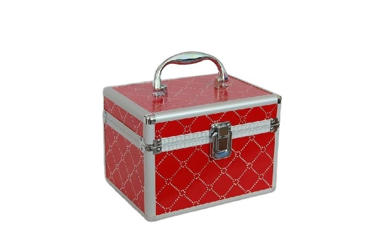 Professional metal universal capacious cosmetic storage box