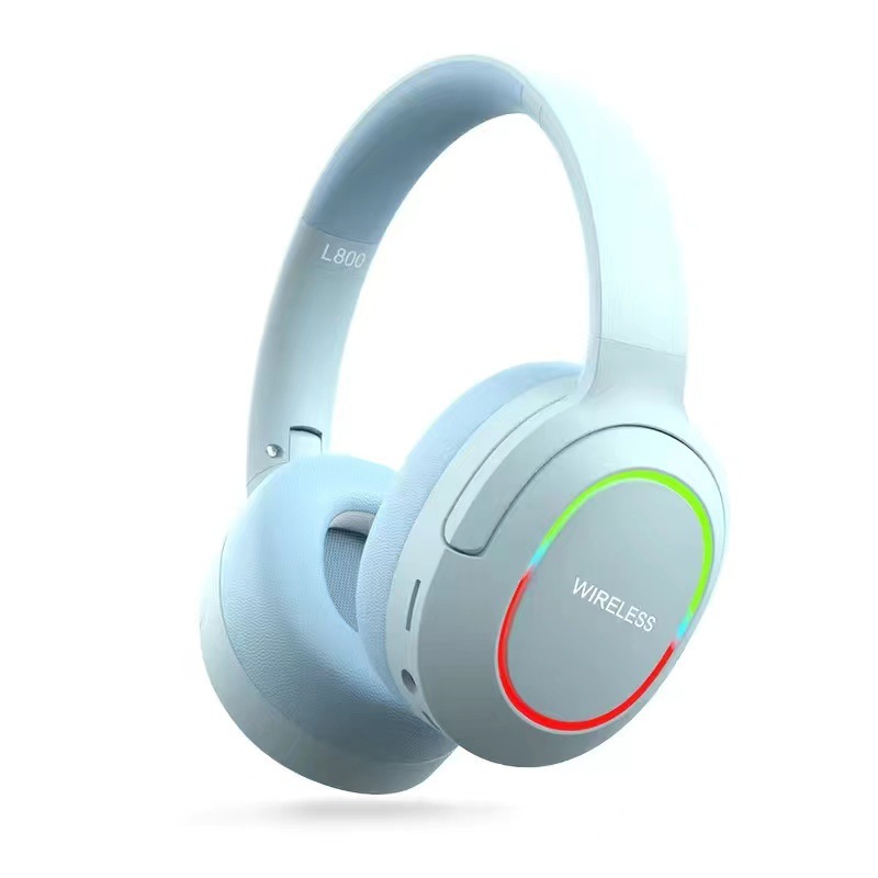 クロスボーダーLED発光折りたたみヘッドセットbluetooth 5.3低遅延ワイヤレスイヤホン|undefined