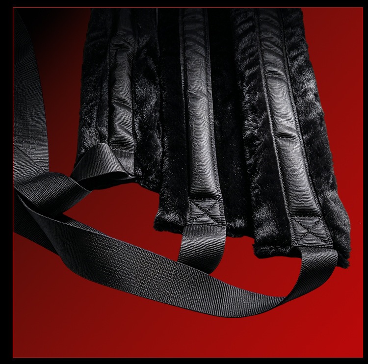 Door-Mounted Sex Swing with Nylon Straps, Black Bondage Set for Couples — detail image 18
