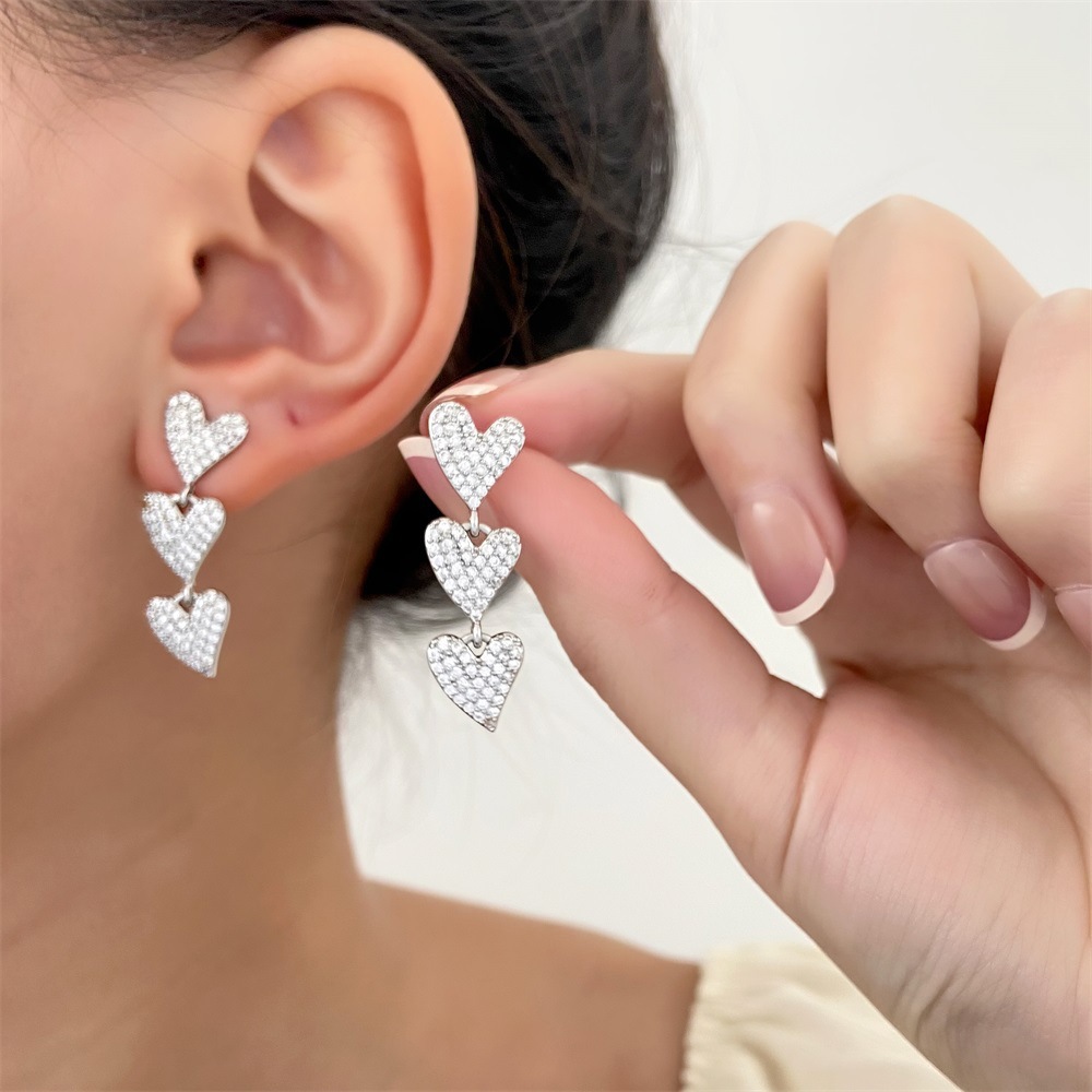 retro cute fuchsia brand earrings from pearl