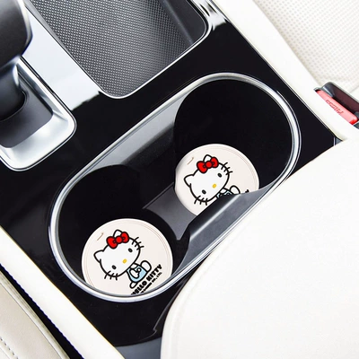 cartoon cute lady car interior — Anti-slip mat
