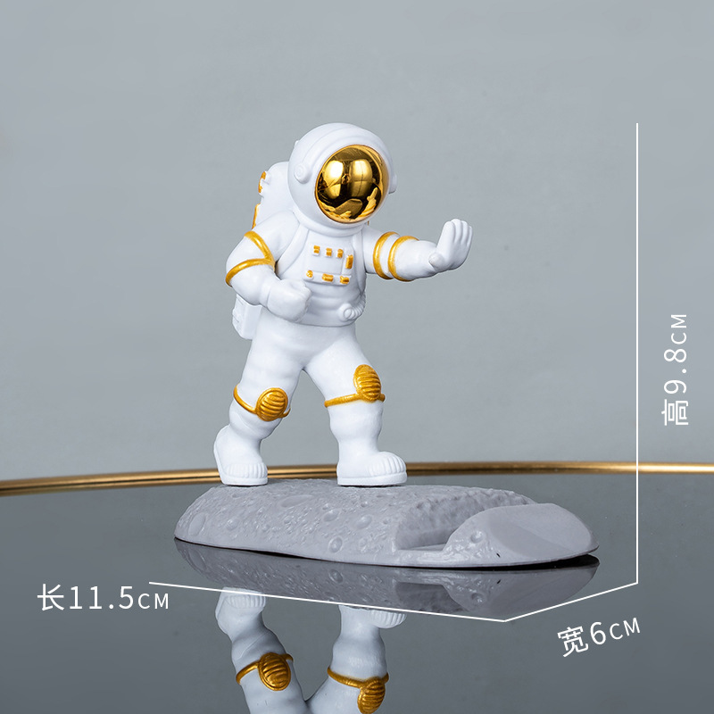 軽くて豪華な宇宙飛行士の装飾品、ドラマ視聴用のアーティファクト、ライブブロードキャストサポートスタンド、怠け者の読書用携帯電話スタンド、デスクトップの見栄えの良い|undefined