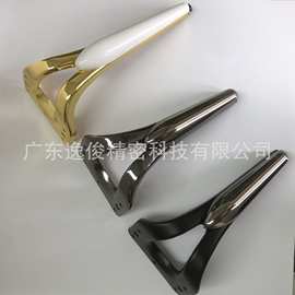 新款豪华装饰沙发脚工厂直销多尺寸家具五金件浴室柜脚黑金色桌脚